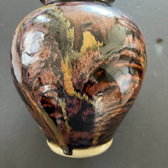 VINTAGE Brown Vase - Picture 4 of 6